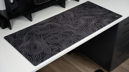 Black Geograph Desk Pad